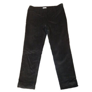 J Jill Black Soft Stretch Corduroy Pants 6 Petite